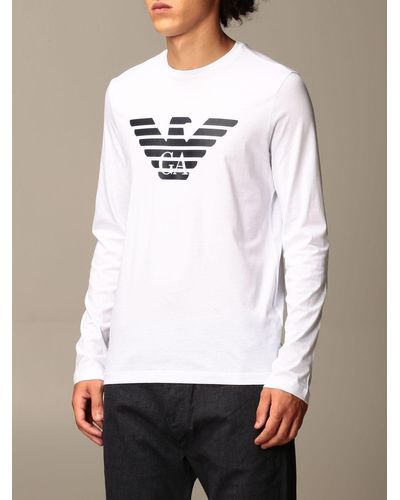 emporio armani white t shirt mens