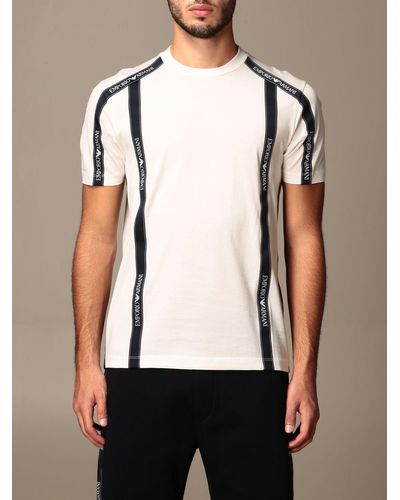 emporio armani white t shirt mens
