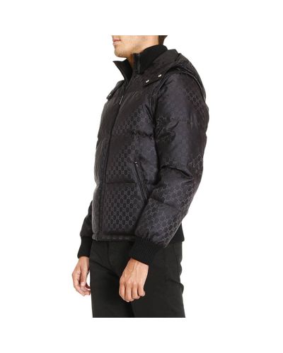 gucci monogram puffer jacket