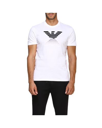 emporio armani white t shirt mens