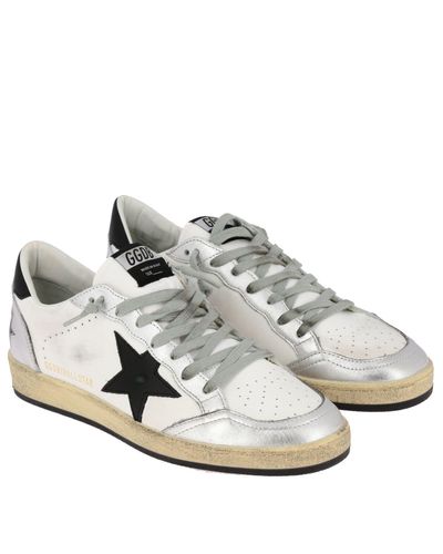 Golden Goose Spring Summer 2019 black ball star sneakers with white star -  G34MS592.T3