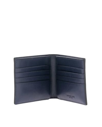 michael kors blue wallet mens