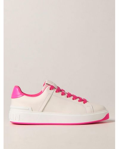 pink balmain sneakers
