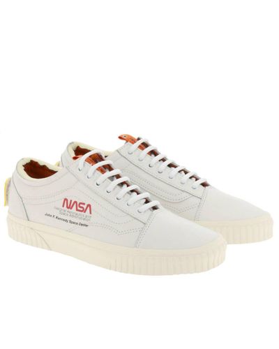 Vans Space Voyager Nasa Old Skool Sneakers In Premium Leather in White for  Men | Lyst