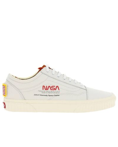om forladelse Hylde klap Vans Space Voyager Nasa Old Skool Sneakers In Premium Leather in White for  Men - Lyst