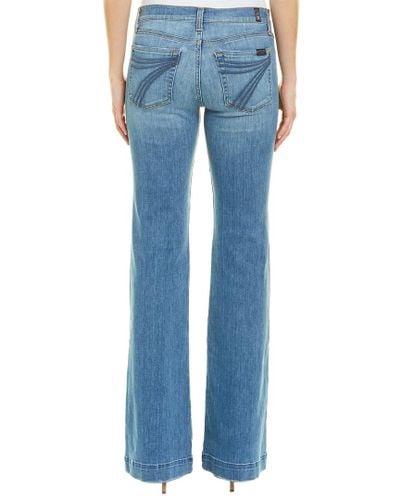 7 For All Mankind Cotton 7 For All Mankind Dojo Ibiza Boot Cut Jean in Blue  - Lyst