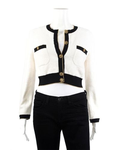 Chanel 2019 Cruise White Cardigan Sweater, Size Eu 34 - Lyst