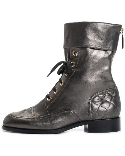 chanel combat boots 2017