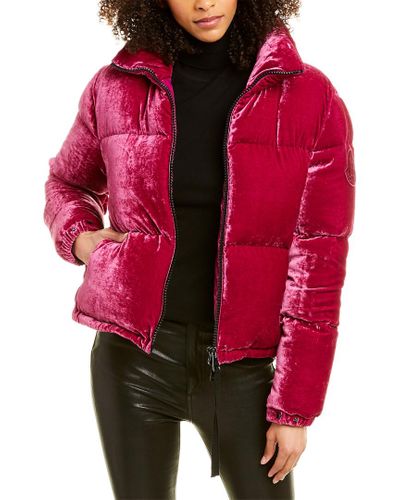 moncler velvet puffer