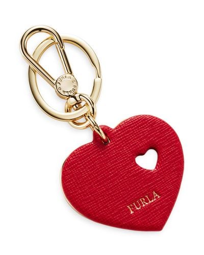Furla Leather Venus Heart Keyring in Ruby (Red) | Lyst