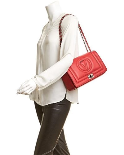 valentino by mario valentino alice sauvage leather shoulder bolsa