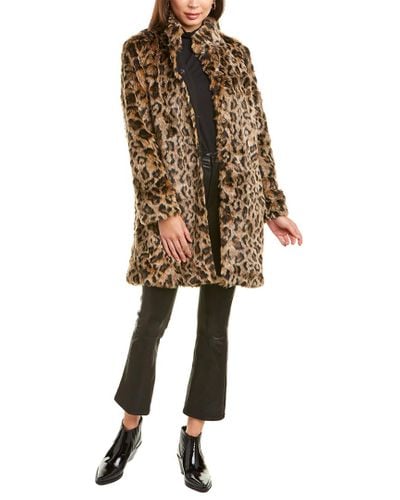 hush leopard print coat