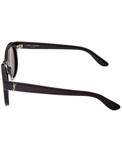 Saint Laurent Slm15 51mm Sunglasses in Black Black Black (Black 
