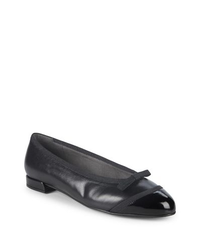 stuart weitzman black ballet flats