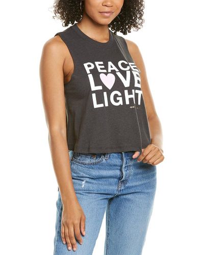 Spiritual Gangster Synthetic Crop Tank in Black - Lyst