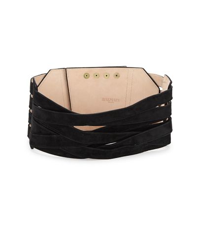 balmain criss cross belt
