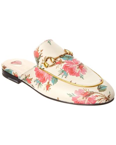 gucci rose mules