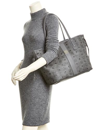 Mcm gray tote hotsell