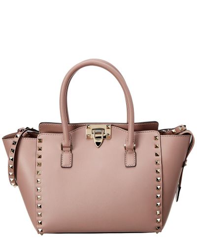 valentino rockstud bolsa pink