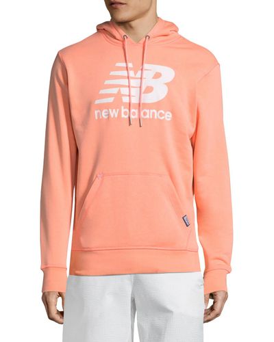 Pink new balance hoodie Clearance