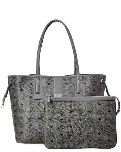 mcm grey tote