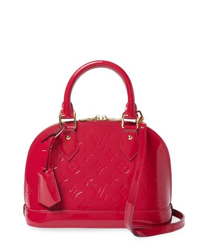 Louis Vuitton Leather Vintage Pink Vernis Alma Bb Bag | Lyst