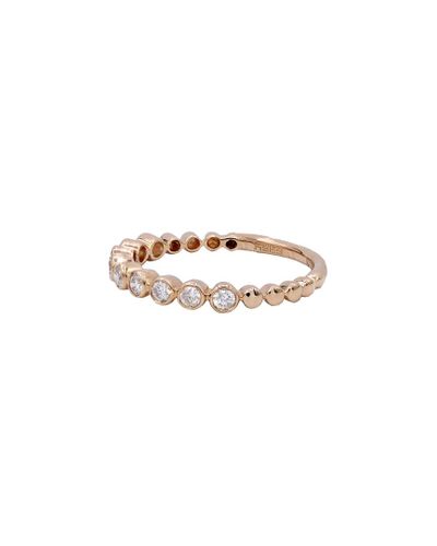 Diana M. Jewels . Fine Jewelry 14k Rose Gold 0.40 Ct. Tw. Diamond Ring ...