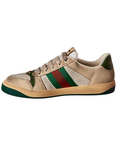 gucci screener leather sneaker