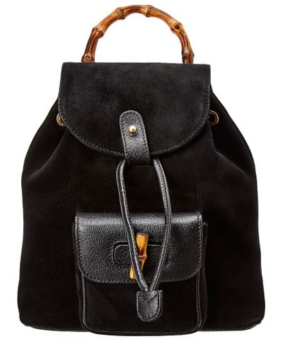 gucci suede backpack