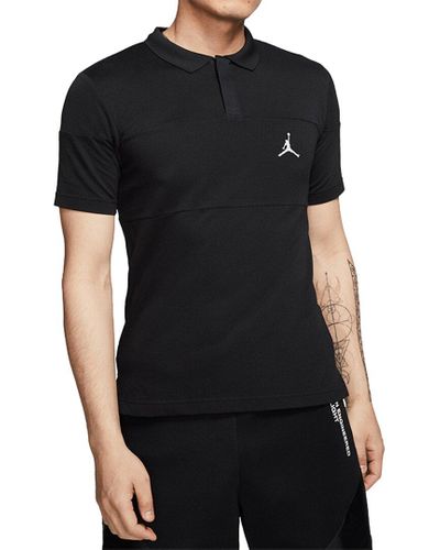Nike Jumpman Polo Shirt in Black/Black 