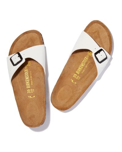 Birkenstock Madrid Sandal in White Patent (White) - Lyst