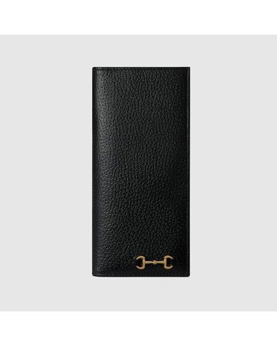 Gucci Long Wallet With Horsebit - Black