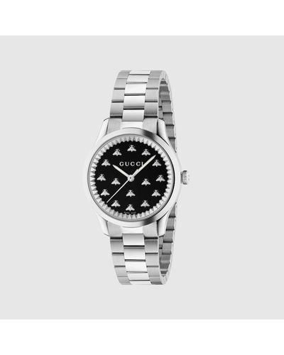 Gucci Reloj g-timeless con abejas, 32 mm - Metálico