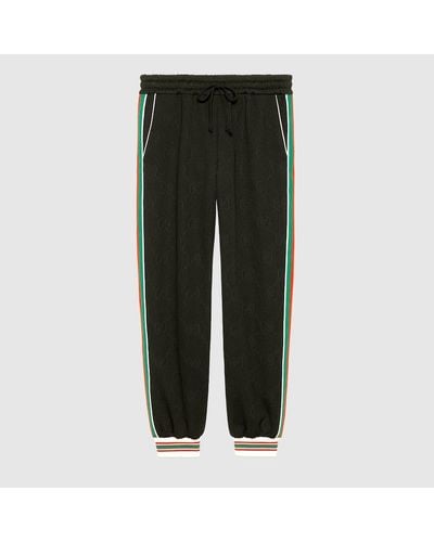 Gucci GG Jacquard Jersey Jogging Pants - Green