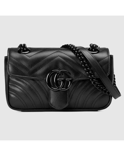 Gucci GG Marmont Matelassé Mini Bag - Black