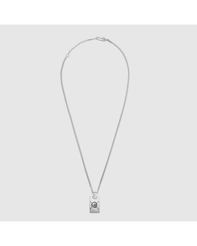 Gucci Ghost Pendant Necklace - Metallic
