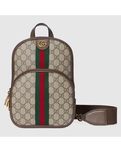 Gucci Ophidia GG Crossbody Bag - Brown