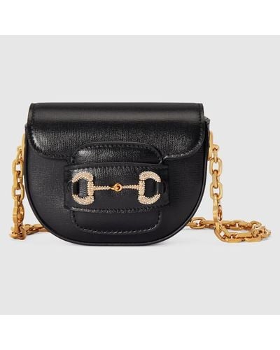Gucci Horsebit 1955 Rounded Belt Bag - Black