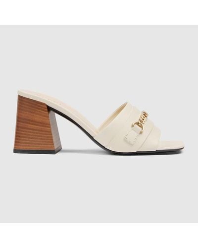 Gucci Signoria Slide Sandal - White