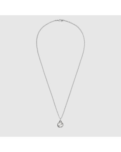 Gucci Interlocking G Pendant Necklace - Metallic