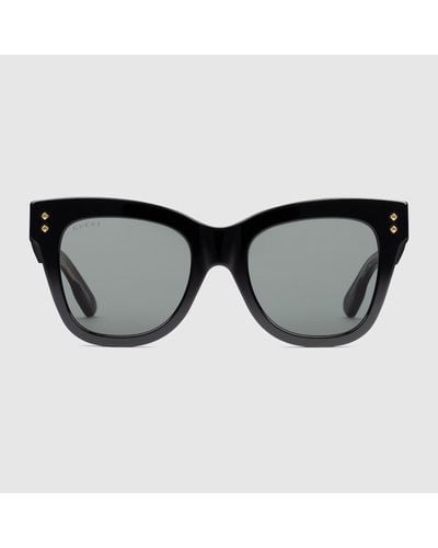 Gucci Gafas de Sol de Ojo de Gato - Negro