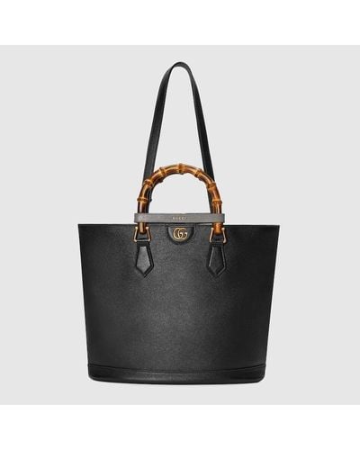 Gucci Diana Medium Tote Bag - Black