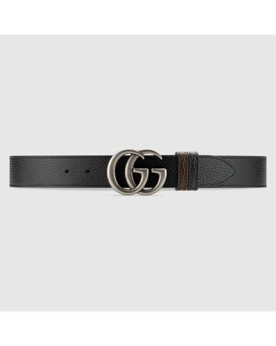 Gucci Cintura Reversibile GG Marmont - Nero