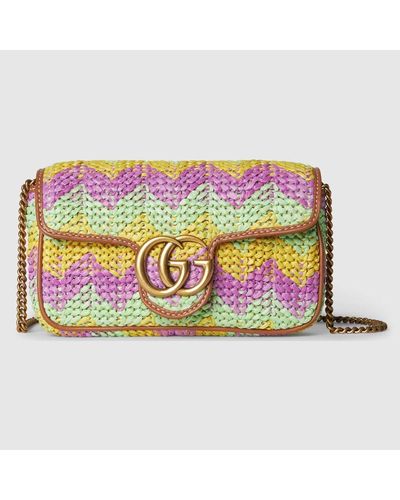 Gucci GG Marmont Super-Mini-Tasche - Pink