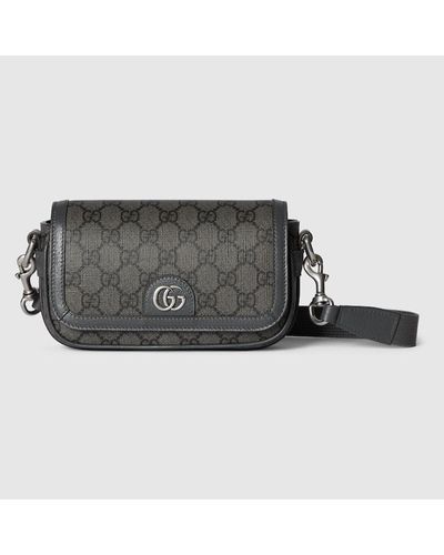 Gucci Ophidia Super Mini Shoulder Bag - Black