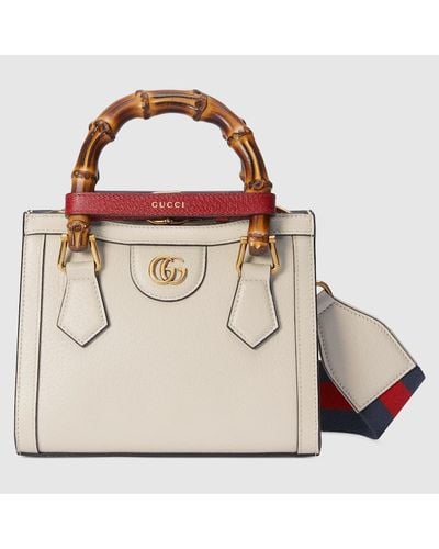 Gucci Diana Mini Tote Bag - White