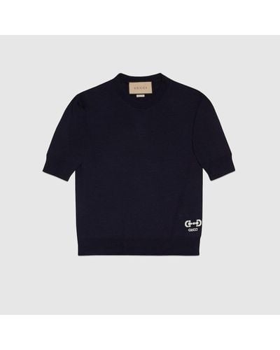 Gucci Extra Fine Wool Top - Blue