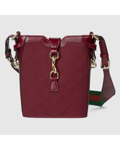 Gucci Mini Borsa A Secchiello GG - Rosso