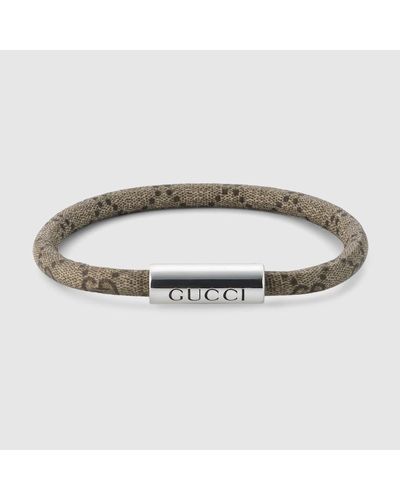 Gucci Trademark GG Supreme Bracelet - Metallic