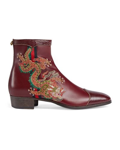 gucci boots dragon